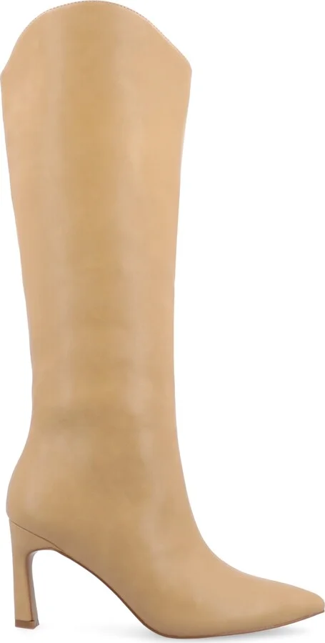 Journee Collection Women's Rehela Pointed Toe Stiletto Knee High Dress Boots - Image 6