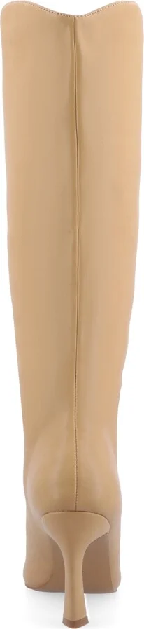Journee Collection Women's Rehela Pointed Toe Stiletto Knee High Dress Boots - Image 7
