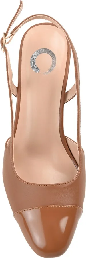 Journee Collection Women's Reignn Cap Toe Slingback Pumps - Image 4