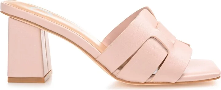 Journee Collection Women's Renatta Woven Block Heel Dress Sandals - Image 10