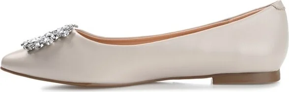 Journee Collection Women's Renzo Slip On Pointed Toe Ballet Flats Black - Image 2