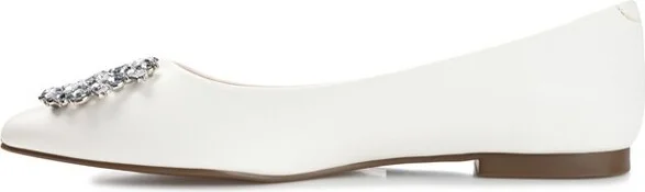 Journee Collection Women's Renzo Slip On Pointed Toe Ballet Flats Black - Image 3