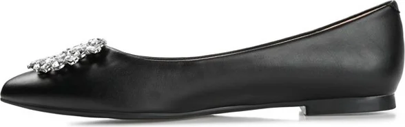 Journee Collection Women's Renzo Slip On Pointed Toe Ballet Flats Black - Image 11