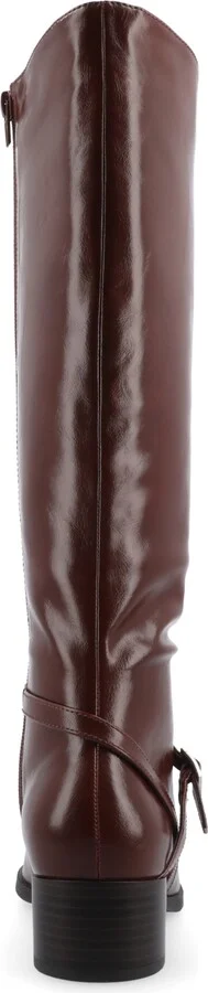 Journee Collection Women's Rhianah Wide Width Wide Calf Block Heel Knee High Riding Boots - Image 3