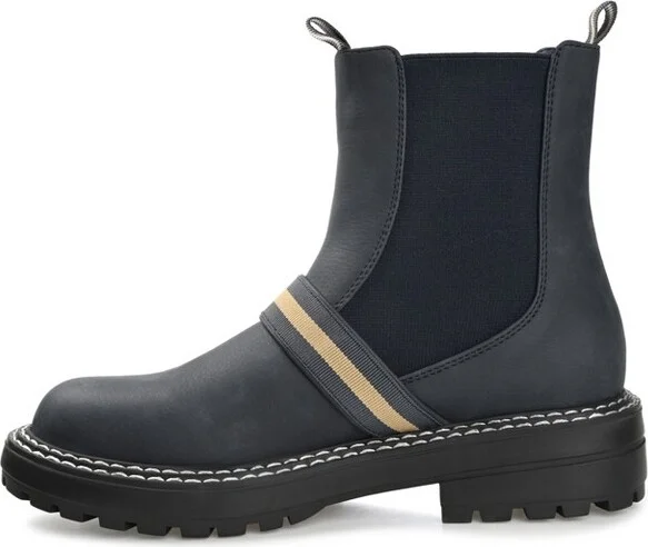 Journee Collection Women's Rilie Round Toe Block Heel Ankle Booties Black - Image 4