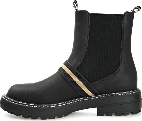 Journee Collection Women's Rilie Round Toe Block Heel Ankle Booties Black - Image 6