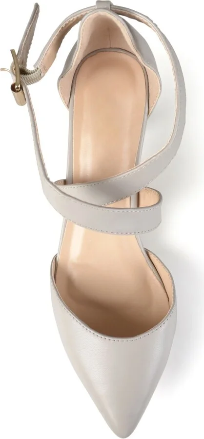 Journee Collection Women's Riva Crisscross Strap Pointed Toe Pumps - Image 4