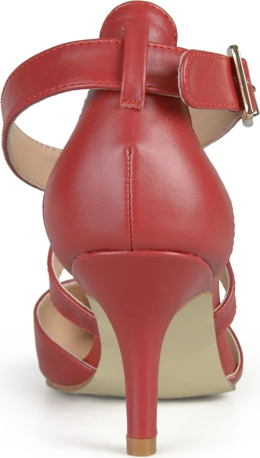 Journee Collection Women's Riva Crisscross Strap Pointed Toe Pumps - Image 7