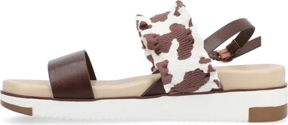 Journee Collection Women's Riya Formed Footbed Sling Back Sandal White - Image 3