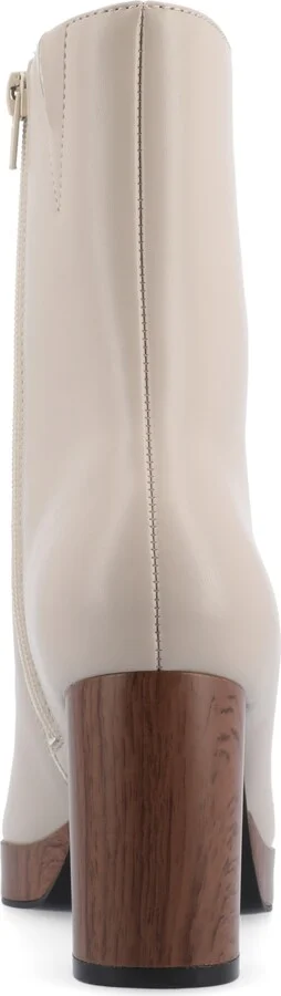 Journee Collection Women's Romer Center Seam Platform Block Heel Booties - Image 3