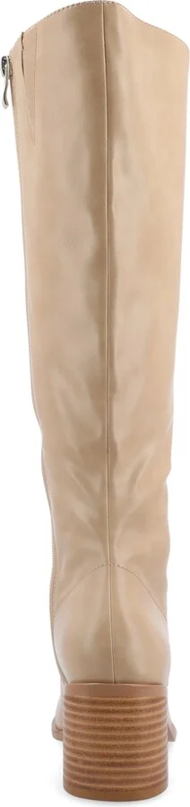 Journee Collection Women's Romilly Wide Width Round Toe Block Heel Knee High Boots - Image 3