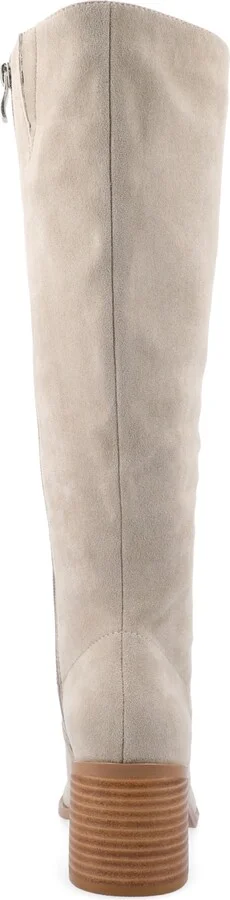 Journee Collection Women's Romilly Wide Width Wide Calf Round Toe Block Heel Knee High Boots - Image 8