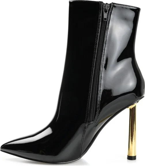 Journee Collection Women's Rorie Pointed Toe Stiletto Ankle Booties White - Image 4