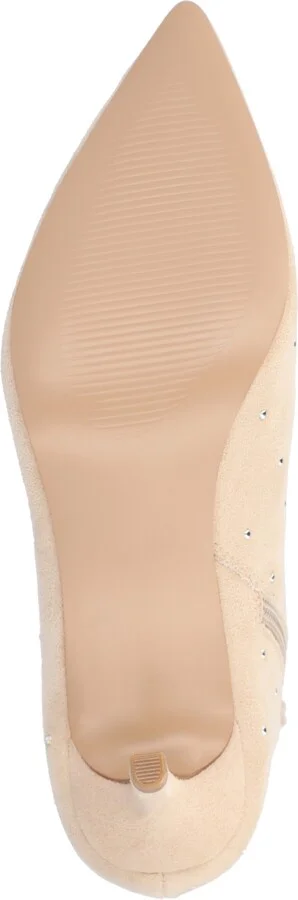 Journee Collection Women's Rossia Stud Embellished Pointed Toe Kitten Heel Dress Booties - Image 5