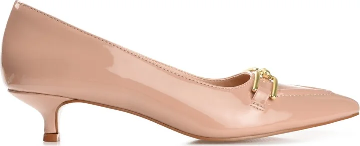 Journee Collection Women's Rumi Pointed Toe Kitten Heel Pumps - Image 7