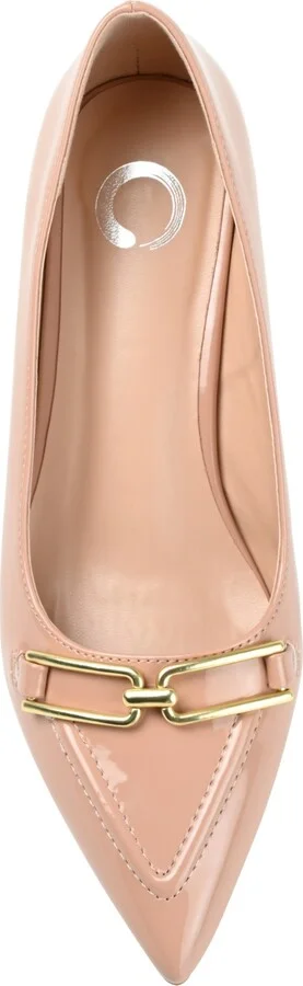 Journee Collection Women's Rumi Pointed Toe Kitten Heel Pumps - Image 9