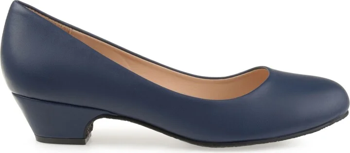 Journee Collection Women's Saar Round Toe Kitten Heel Pumps - Image 2