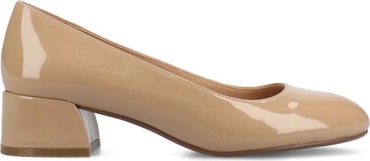 Journee Collection Women's Saarii Round Toe Block Heel Pumps - Image 2