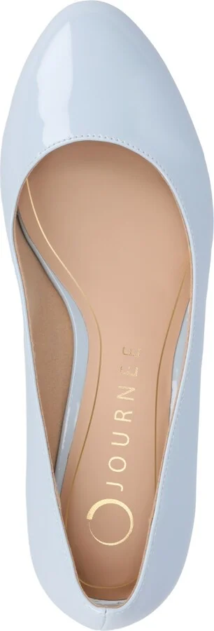 Journee Collection Women's Saarii Round Toe Block Heel Pumps - Image 8