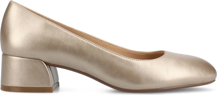 Journee Collection Women's Saarii Round Toe Block Heel Pumps - Image 10