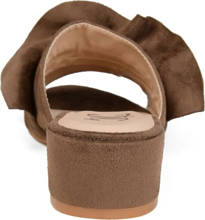 Journee Collection Women's Sabica Ruffle Slip On Dress Sandals - Image 3