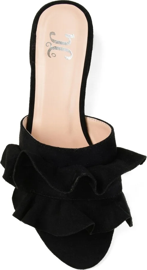 Journee Collection Women's Sabica Ruffle Slip On Dress Sandals - Image 9