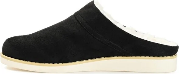 Journee Collection Womens Sabine Slip On Mules Almond Toe Slippers Black 6 - Image 2