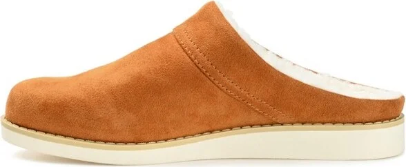 Journee Collection Womens Sabine Slip On Mules Almond Toe Slippers Tan 7 - Image 2