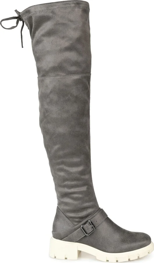 Journee Collection Women's Salisa Wide Calf Lug Sole Boots - Image 2