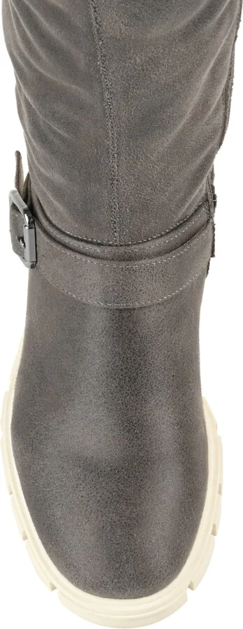 Journee Collection Women's Salisa Wide Calf Lug Sole Boots - Image 4
