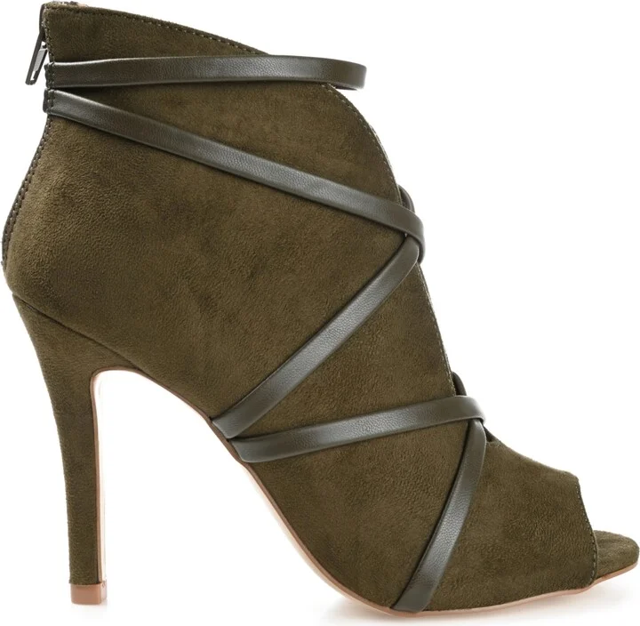 Journee Collection Women's Samara Peep Toe Stiletto Dress Booties - Image 6