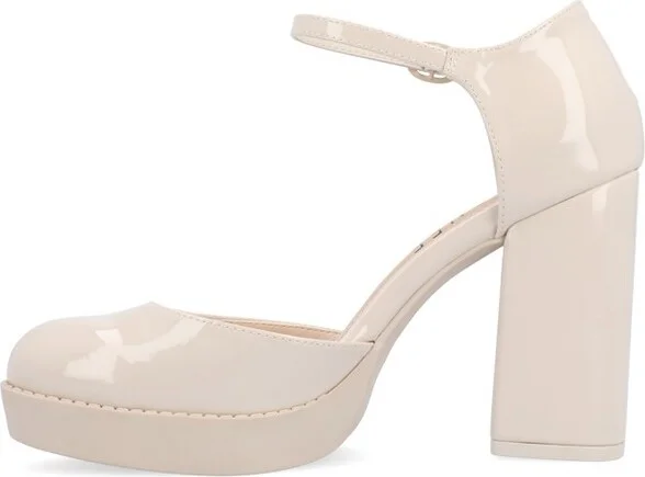 Journee Collection Women's Samarr High Heel Round Toe Pumps Pink - Image 6