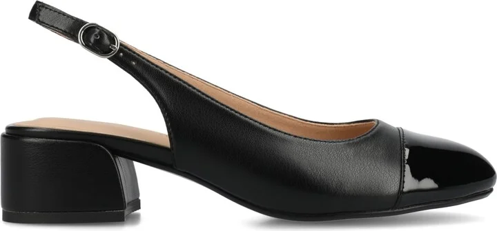 Journee Collection Women's Sammie Block Heel Slingback Pumps - Image 2