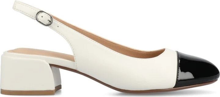 Journee Collection Women's Sammie Block Heel Slingback Pumps - Image 7