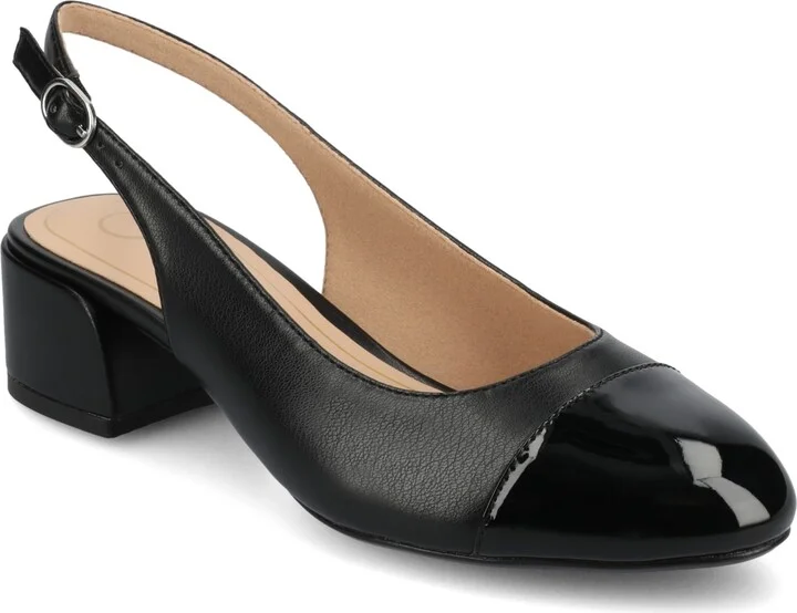 Journee Collection Women's Sammie Block Heel Slingback Pumps