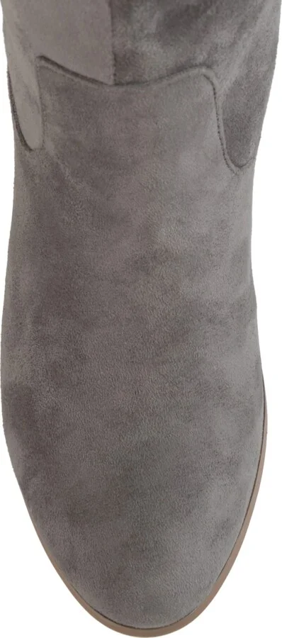 Journee Collection Women's Sanora Stacked Heel Mid Shaft Boots - Image 4