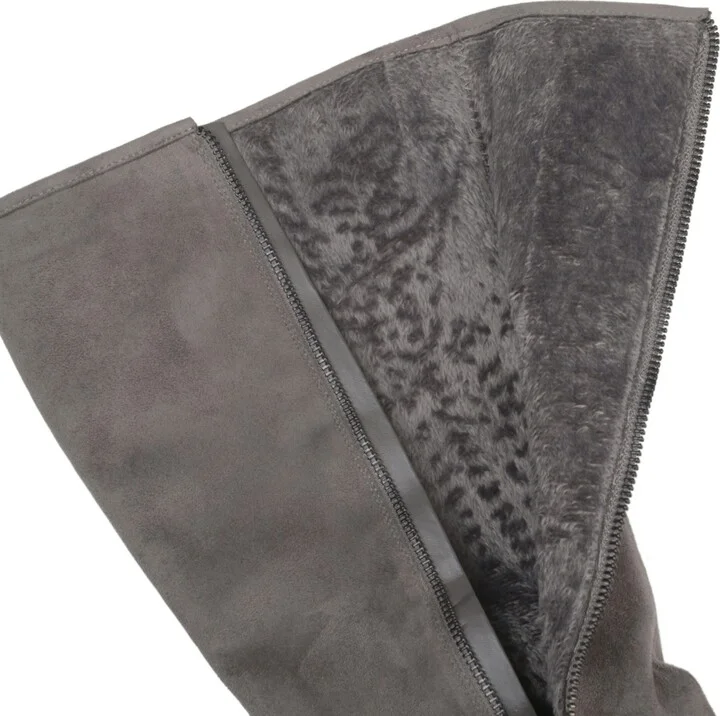 Journee Collection Women's Sanora Stacked Heel Mid Shaft Boots - Image 6