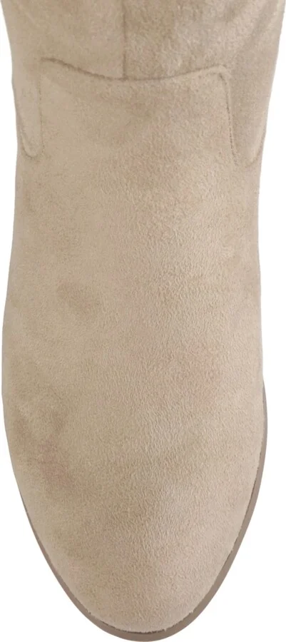 Journee Collection Women's Sanora Wide Calf Stacked Heel Mid Shaft Boots - Image 4