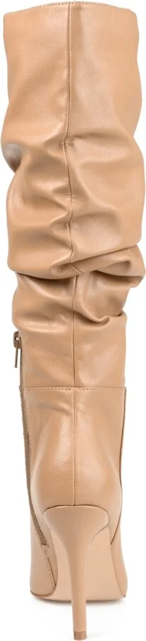 Journee Collection Women's Sarie Wide Calf Ruched Stiletto Boots - Image 11