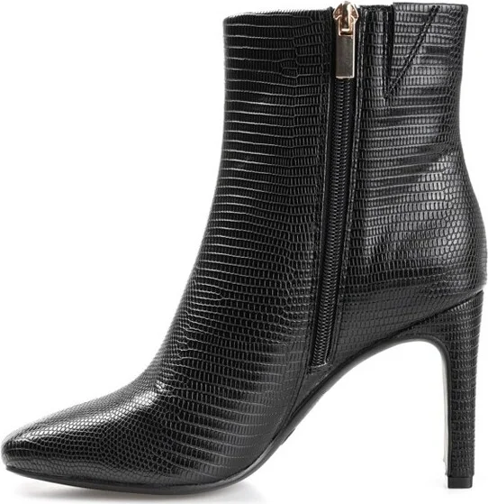 Journee Collection Women's Sarla Inside Zip Block Heel Booties White - Image 4