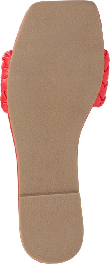 Journee Collection Women's Sawyerr Wide Width Braided Square Toe Sandals - Image 9