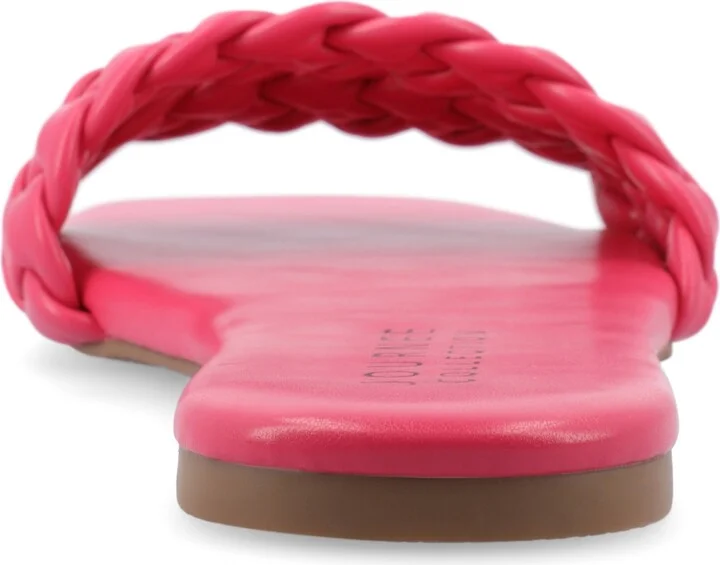 Journee Collection Women's Sawyerr Wide Width Braided Square Toe Sandals - Image 11