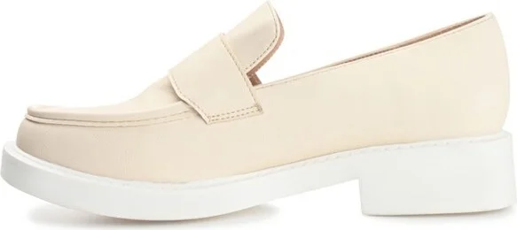 Journee Collection Women's Saydee Loafer Round Toe Slip On Flats Black - Image 4
