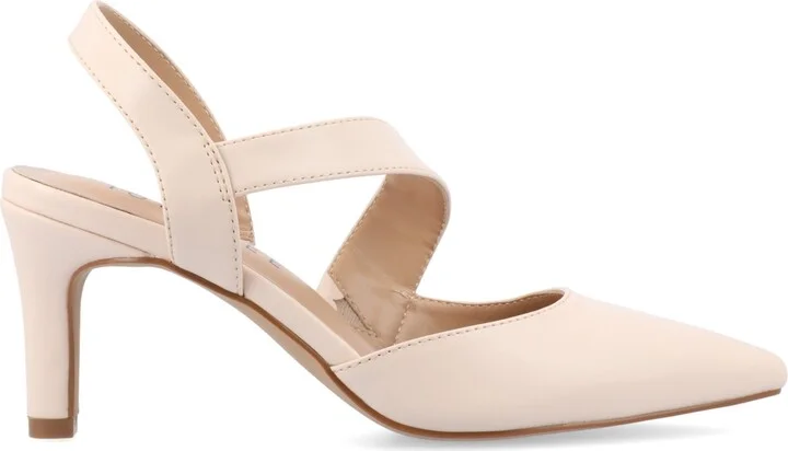 Journee Collection Women's Scarlett Asymmetrical Pointed Toe Pumps - Image 2