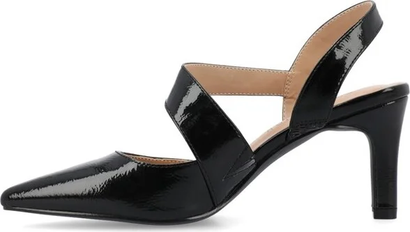 Journee Collection Women's Scarlett Stiletto Heel Pointed Toe Pumps, Black - Image 2