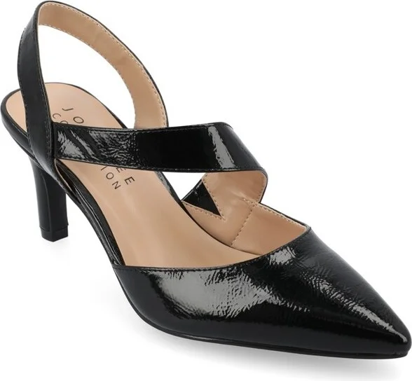 Journee Collection Women's Scarlett Stiletto Heel Pointed Toe Pumps, Black