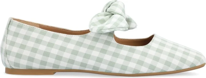 Journee Collection Women's Seralinn Bow Square Toe Flats - Image 6