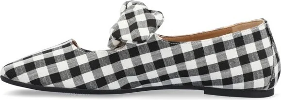 Journee Collection Women's Seralinn Mary Jane Slip On Square Toe Flats Black - Image 3