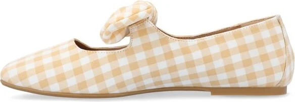 Journee Collection Women's Seralinn Mary Jane Slip On Square Toe Flats Black - Image 5