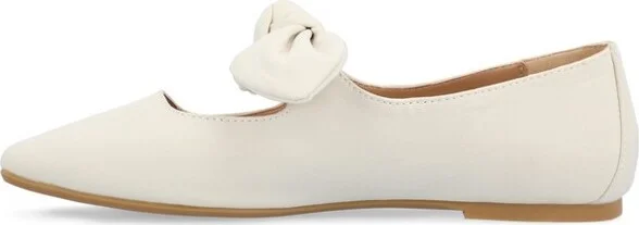 Journee Collection Women's Seralinn Mary Jane Slip On Square Toe Flats Black - Image 6